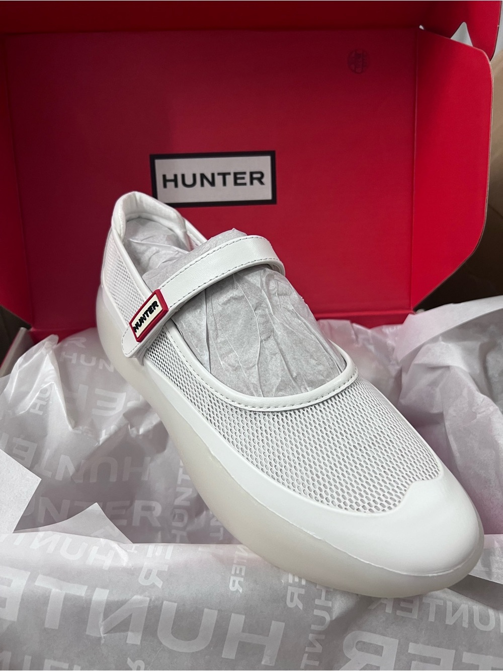 Hunter Boots Mire Mary Jane Sneaker Flats White Free People Size 6 7 8 9 10 11 - Picture 11 of 14